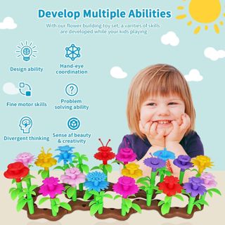 BB201189 2024 148pcs DIY Stem Educational Stacking Flower Building Bl