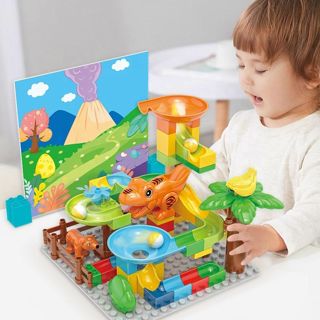 BB270921 Educational building blocks 60PCS children marble run DIY di