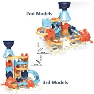 BB274003 Kids Building Block Ejection Ball Run Toy Set with 3 Changea