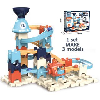 BB274003 Kids Building Block Ejection Ball Run Toy Set with 3 Changea