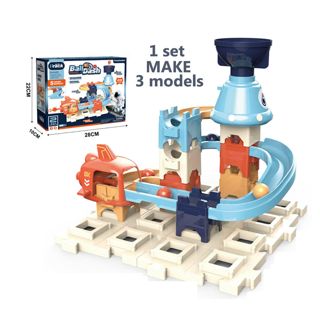 BB274003 Kids Building Block Ejection Ball Run Toy Set with 3 Changea