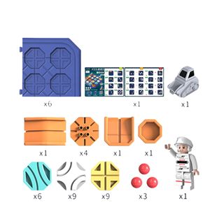 BB305848 Dual Truck DIY Building Blocks Construction Track Maze Game