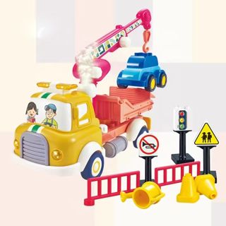 BB305860 Spraying Rescue Trailer Children Building Blocks Toy Set Edu