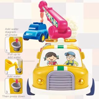 BB305860 Spraying Rescue Trailer Children Building Blocks Toy Set Edu
