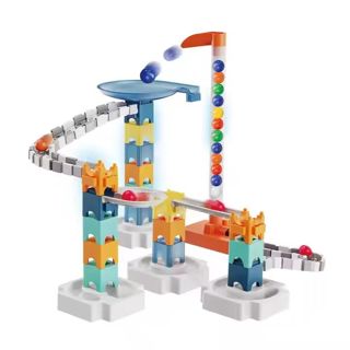 80Pcs Marble Run Space Race Track Building Block Set