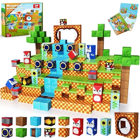 Bloques Magnéticos Bloquelandia Adventure 16-Piece Building Set