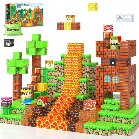 King Bloques Magnéticos 72-Piece ABS Building Set