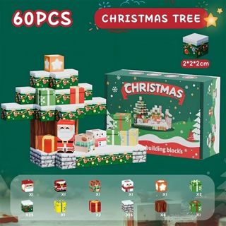 Bloques Magnéticos Árbol de Navidad 36 Piezas