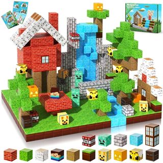 Bloques Magnéticos Bloquelandia Jungle 16-Piece Magnetic Building Set