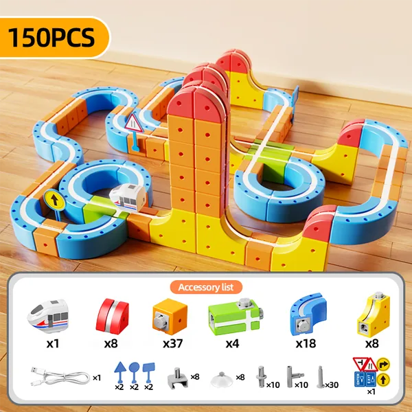 BB341936 Multi-functional Magnetic Track Car / 150 PCS