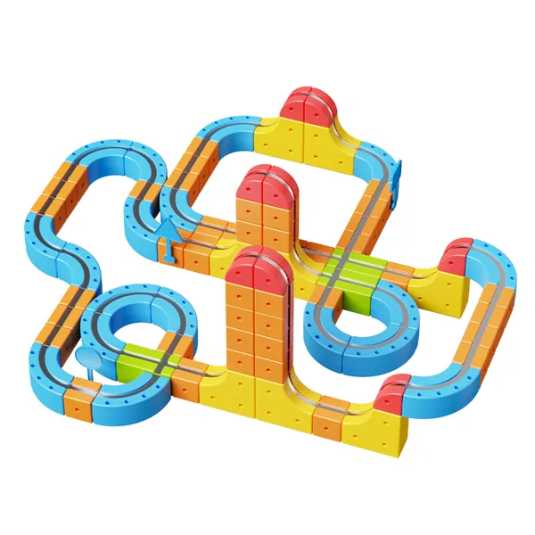 BB341936 Multi-functional Magnetic Track Car / 150 PCS