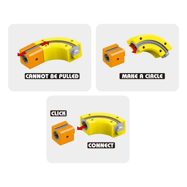 BB342092 DIY Assembly 3D Building Block Track Car 81pcs