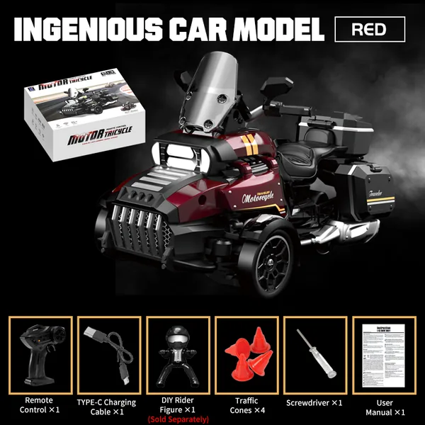 BB349080 1:43 scale 3-Wheel drive RC drift motor 2.4G