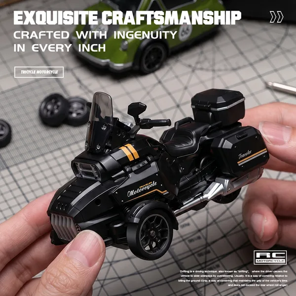BB349080 1:43 scale 3-Wheel drive RC drift motor 2.4G