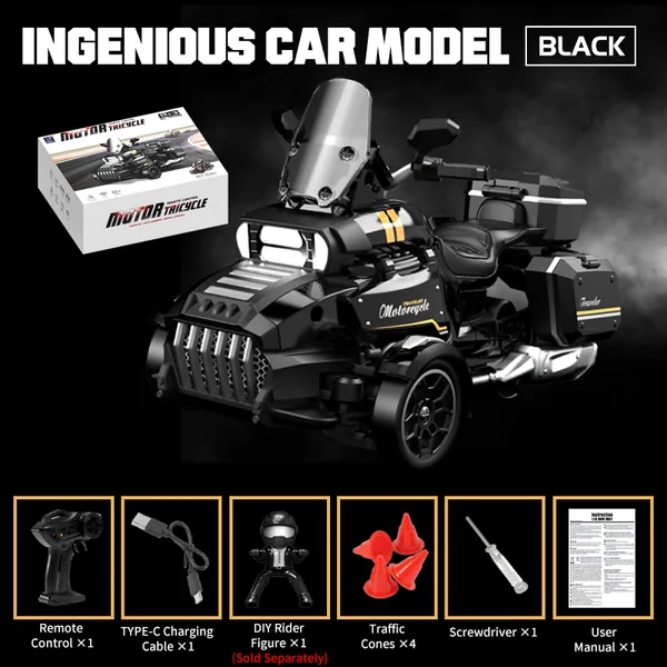 BB349080 1:43 scale 3-Wheel drive RC drift motor 2.4G