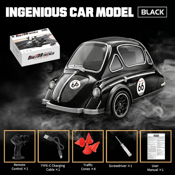 1:43 Scale 3-Wheel Drive RC Drift Auto 2.4G