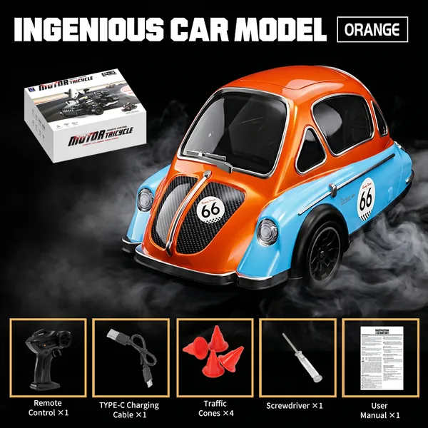 BB349081 1:43 scale 3-Wheel drive RC drift classic car 2.4G