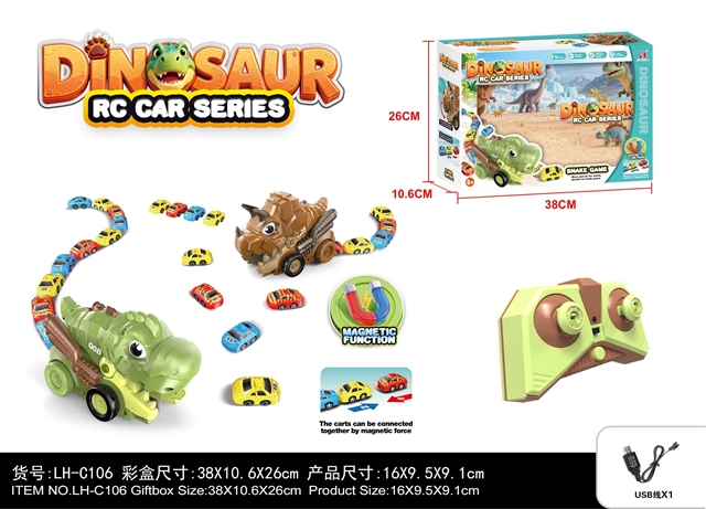 Dinosaurio Teledirigido con Mordida RC ABS Toy