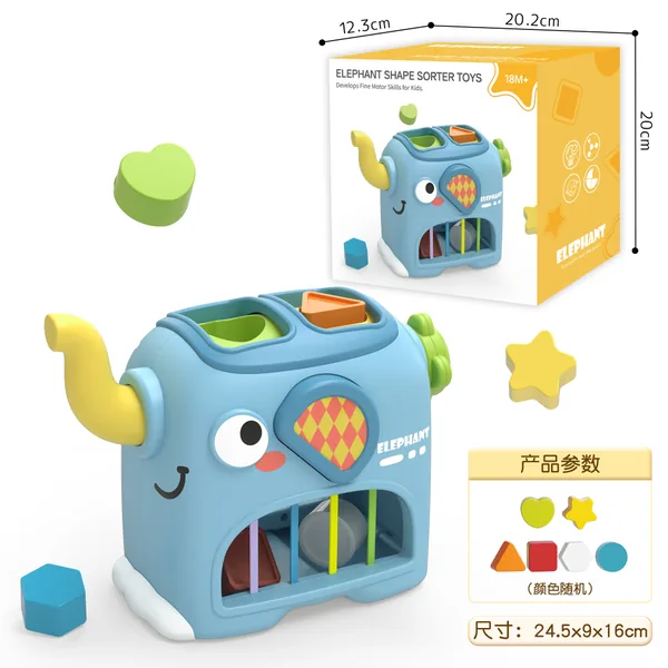 Juego Educativo de Emparejar Elefante Rolling Stacking Blocks