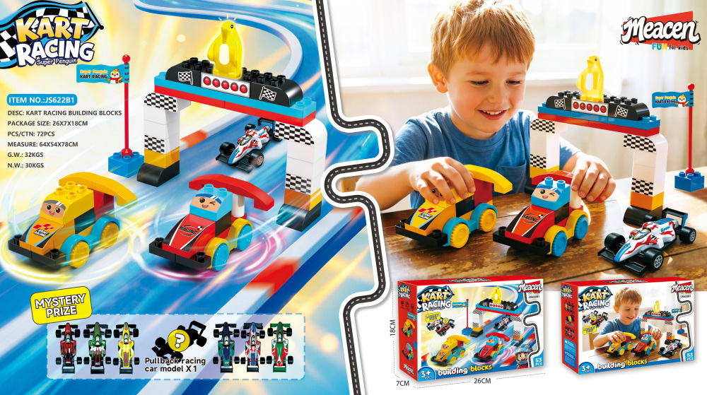 Bloques de Construcción Go-Kart Racing 53 Piezas